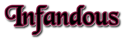 Stylized text Infandous