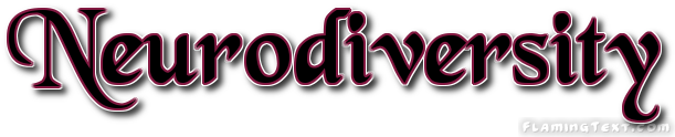 Stylized word Neurodiversity