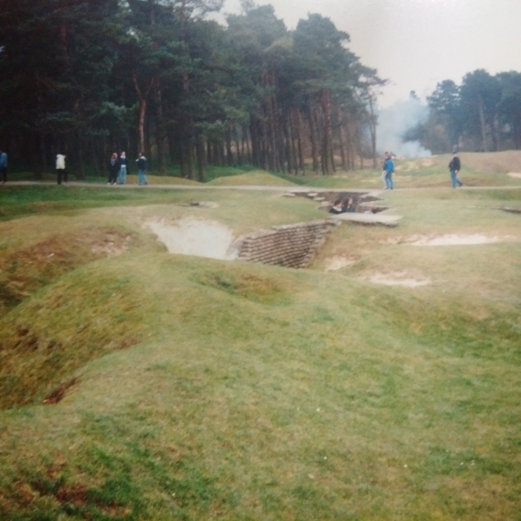 The grounds at Vimy. The surrounding area is flat... the undulations were made by artillery on both sides.