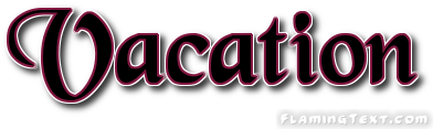 Stylized word Vacation