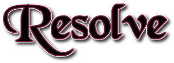stylized word Resolve