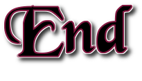 A stylized version of the word end