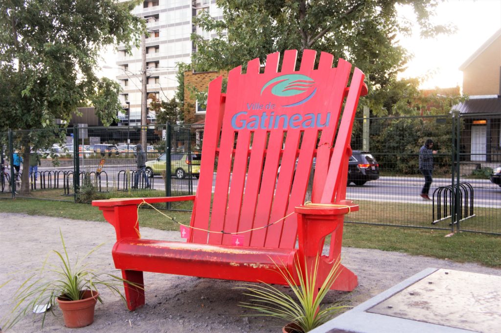 Oversised Red Muskoka Chair